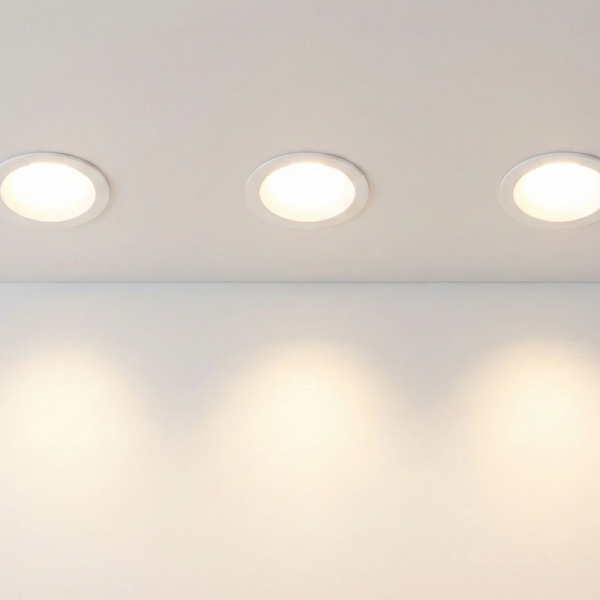 Aro downlight empotrable para bombilla GU10 / MR16 - Ø82mm - Corte Ø75mm
