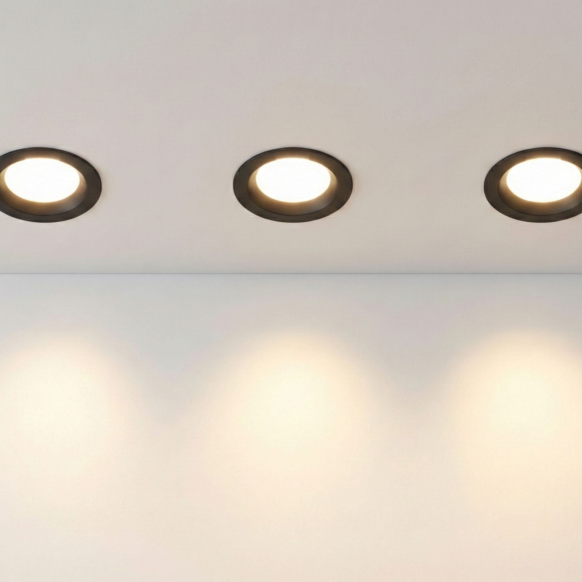 Aro downlight empotrable para bombilla GU10 / MR16 - Ø82mm - Corte Ø75mm