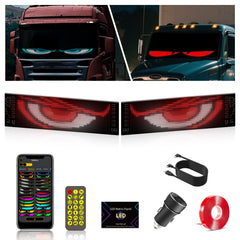 Display LED flexible doble - 12 x 59,5 cm - USB + Bluetooth + mando a distancia
