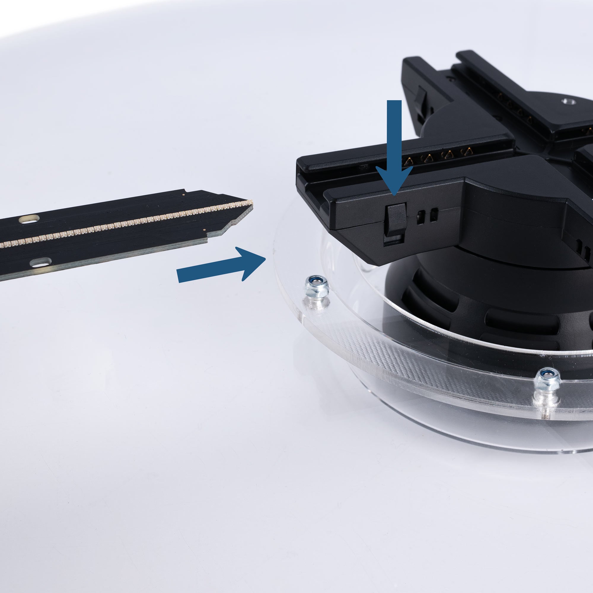 Ventilador holográfico 3D de techo - Soporte regulable - Ø 52cm - 72W