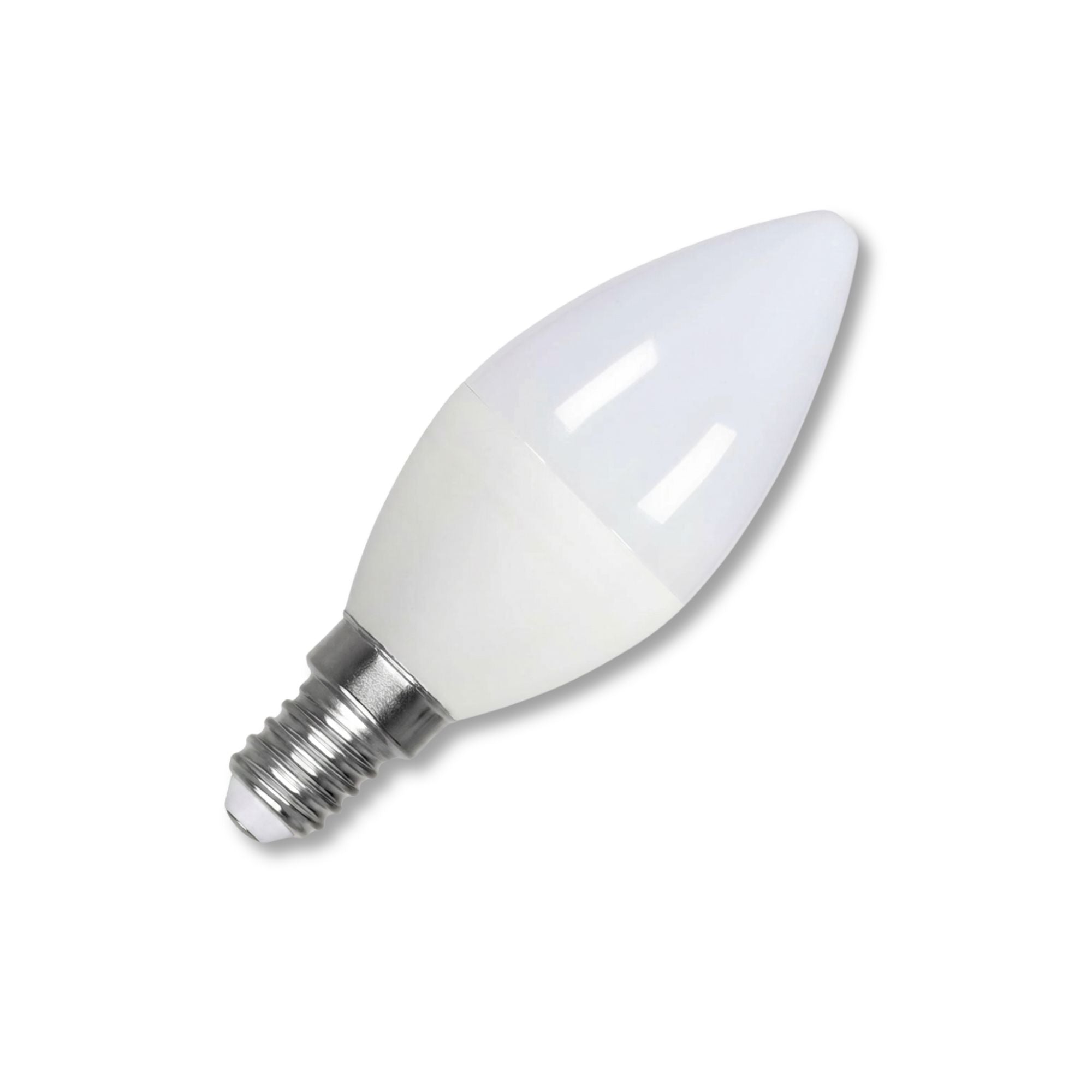 Bombilla vela LED E14 C37 4.5W — Opal | Disponible en luz cálida, neutra y fría