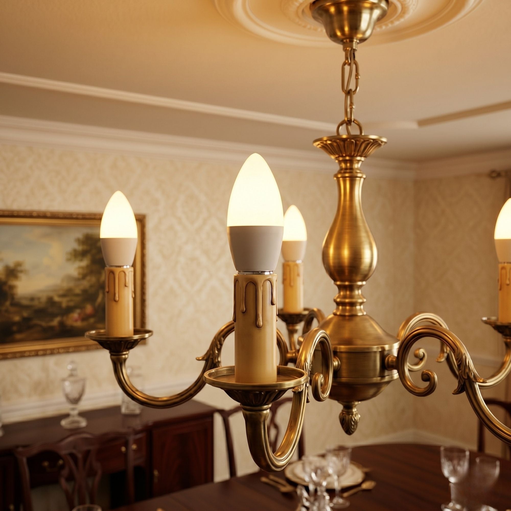 Bombilla vela LED E14 C37 4.5W — Opal | Disponible en luz cálida, neutra y fría