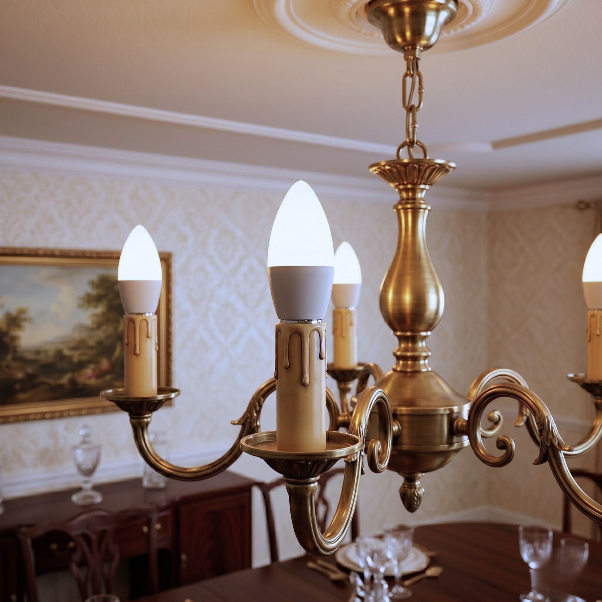 Bombilla vela LED E27 C37 4.5W — Opal | Disponible en luz cálida, neutra y fría