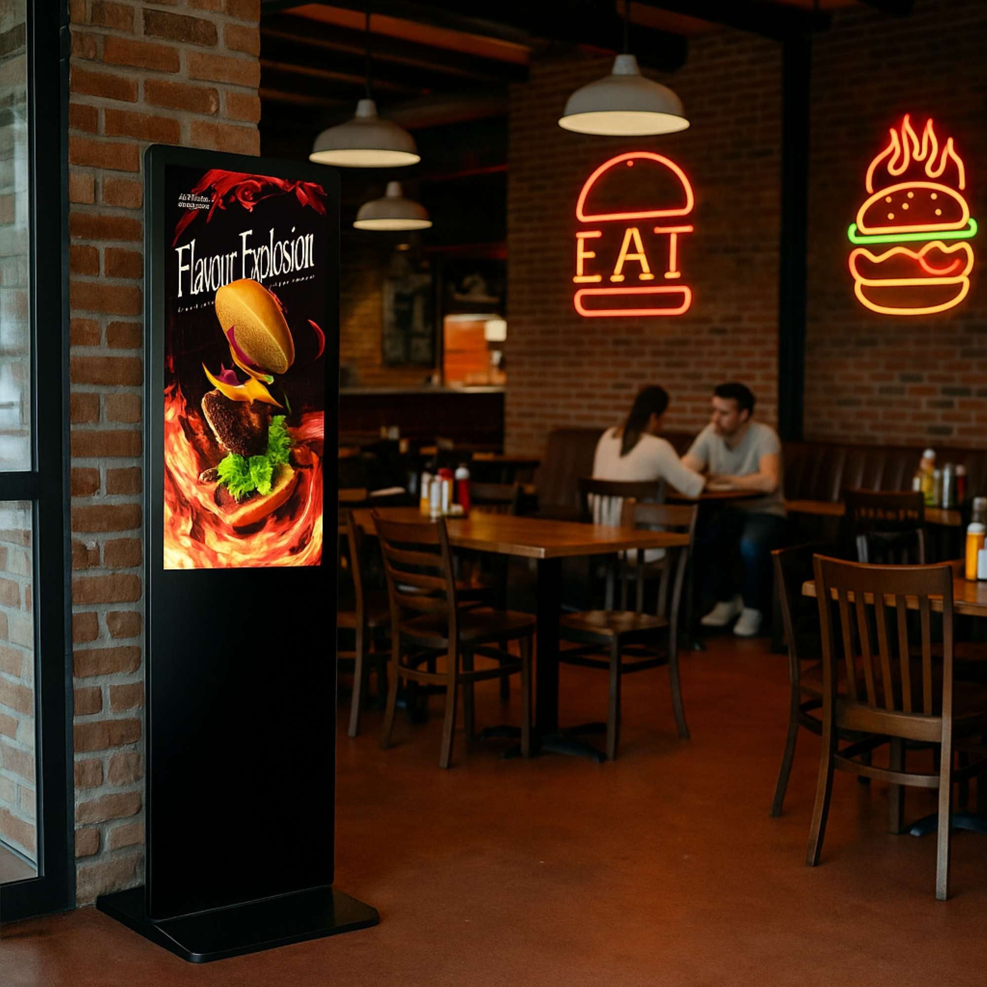 Tótem Publicitario Digital Táctil 32" Full HD -  Android 13 – Cartelería Vertical para Interior