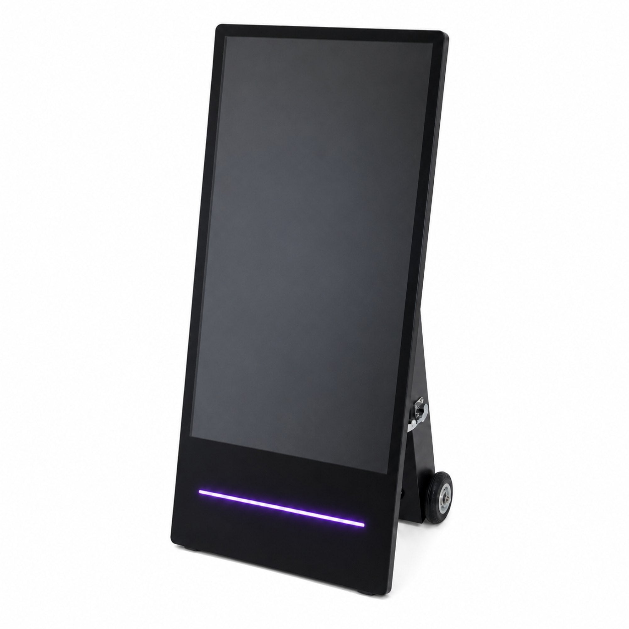 Display publicitario portátil 43'' para interior con ruedas y batería - LCD Full HD