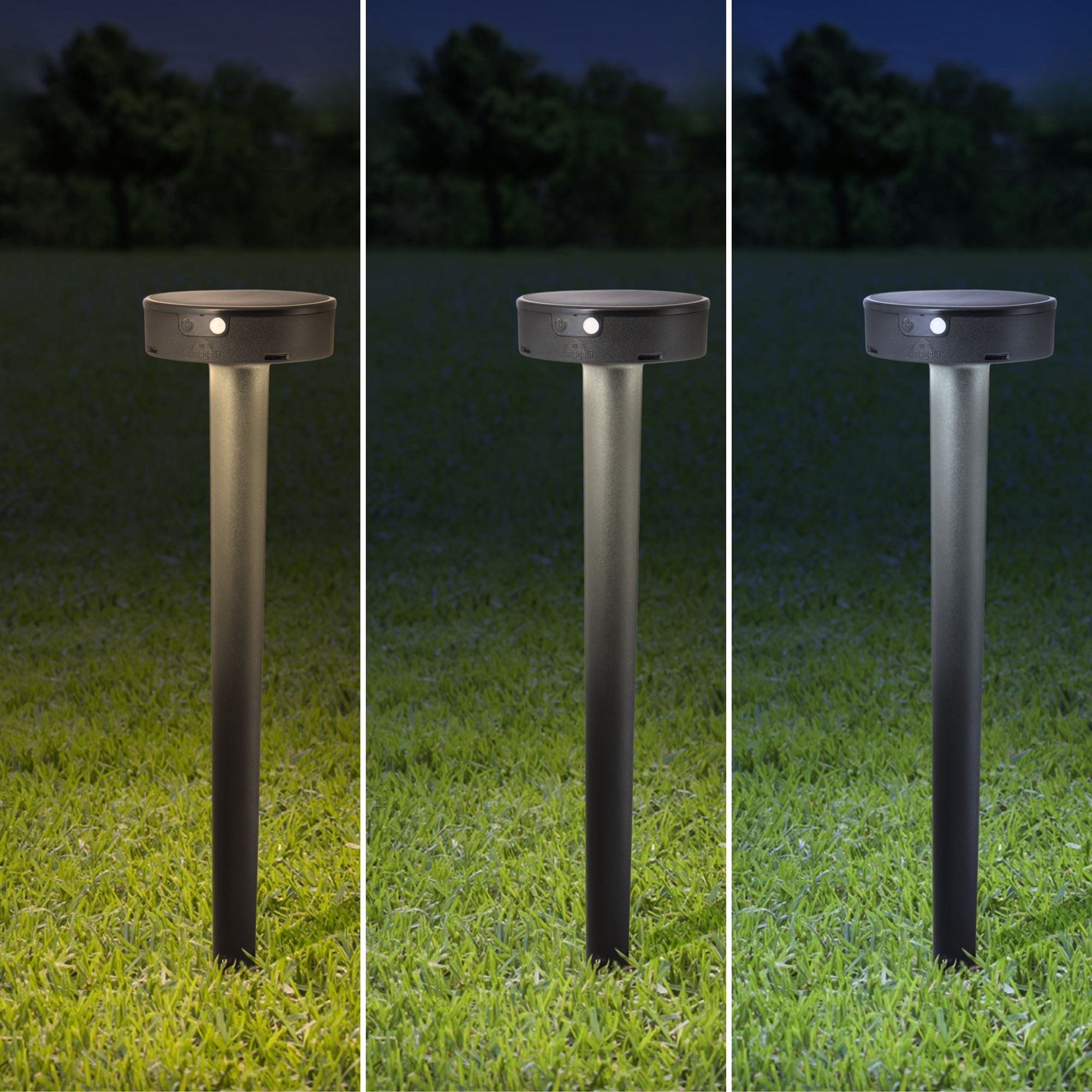 Bolardo solar LED "FIORINA" con sensor PIR - CCT - IP55 - FUMAGALLI