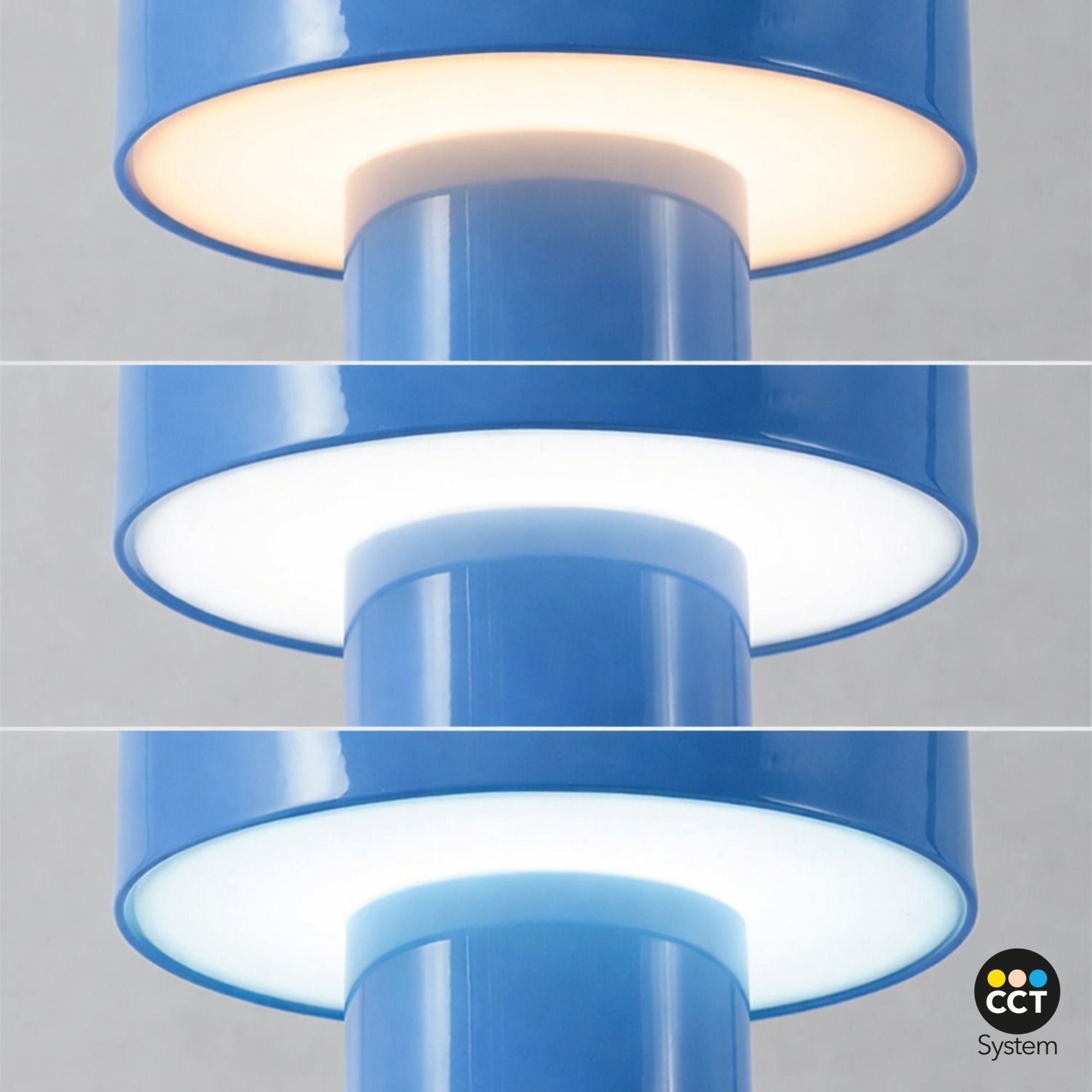 Lámpara de mesa LED CCT portátil - Táctil - Ø125 mm