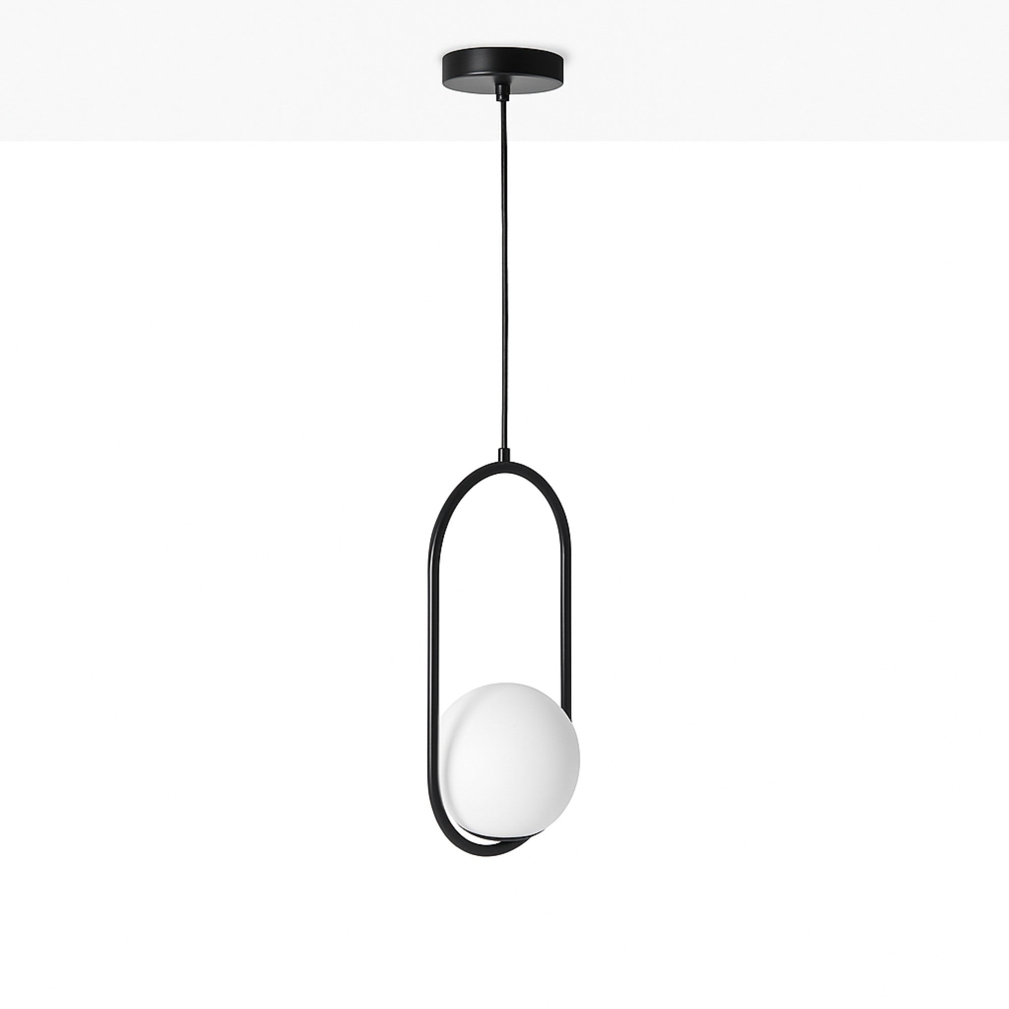 Lámpara colgante bola cristal "JOHN" - E27 - Ø 15cm