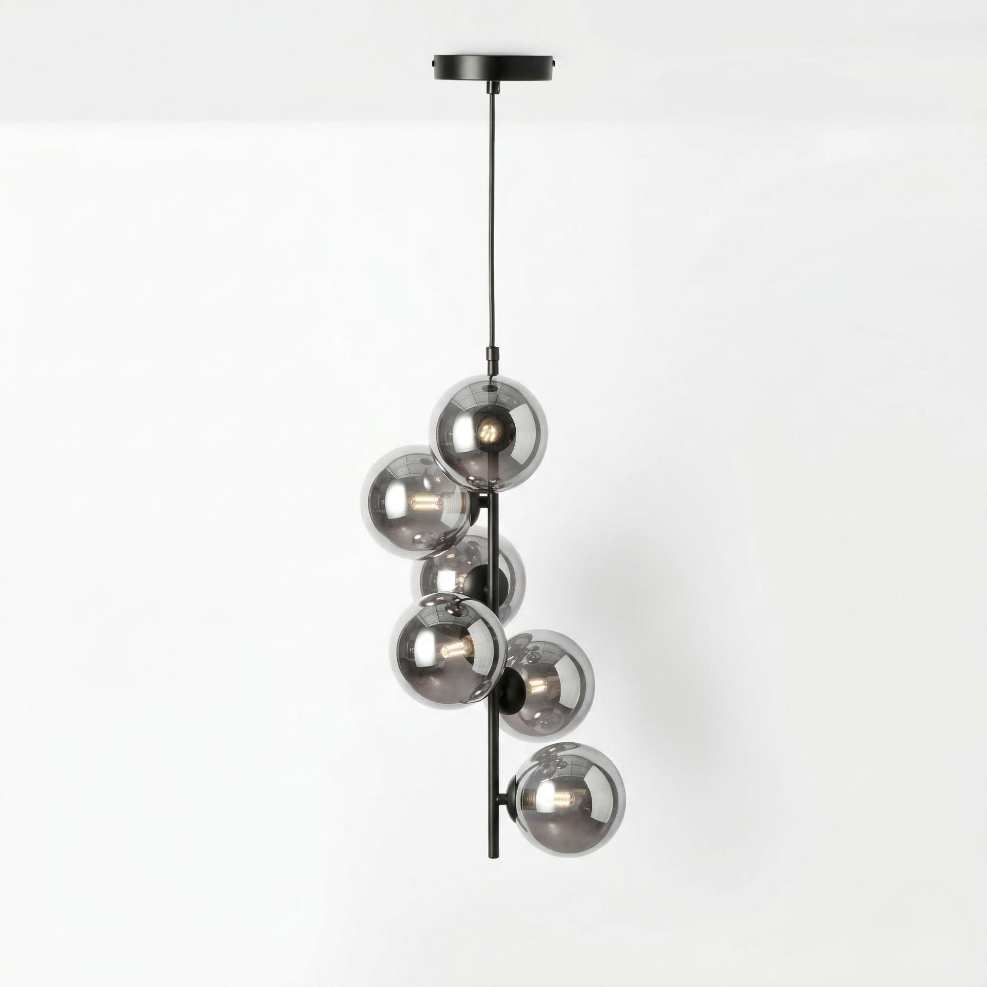 Lámpara colgante con esferas de cristal "ROMEE" - 6 x G9