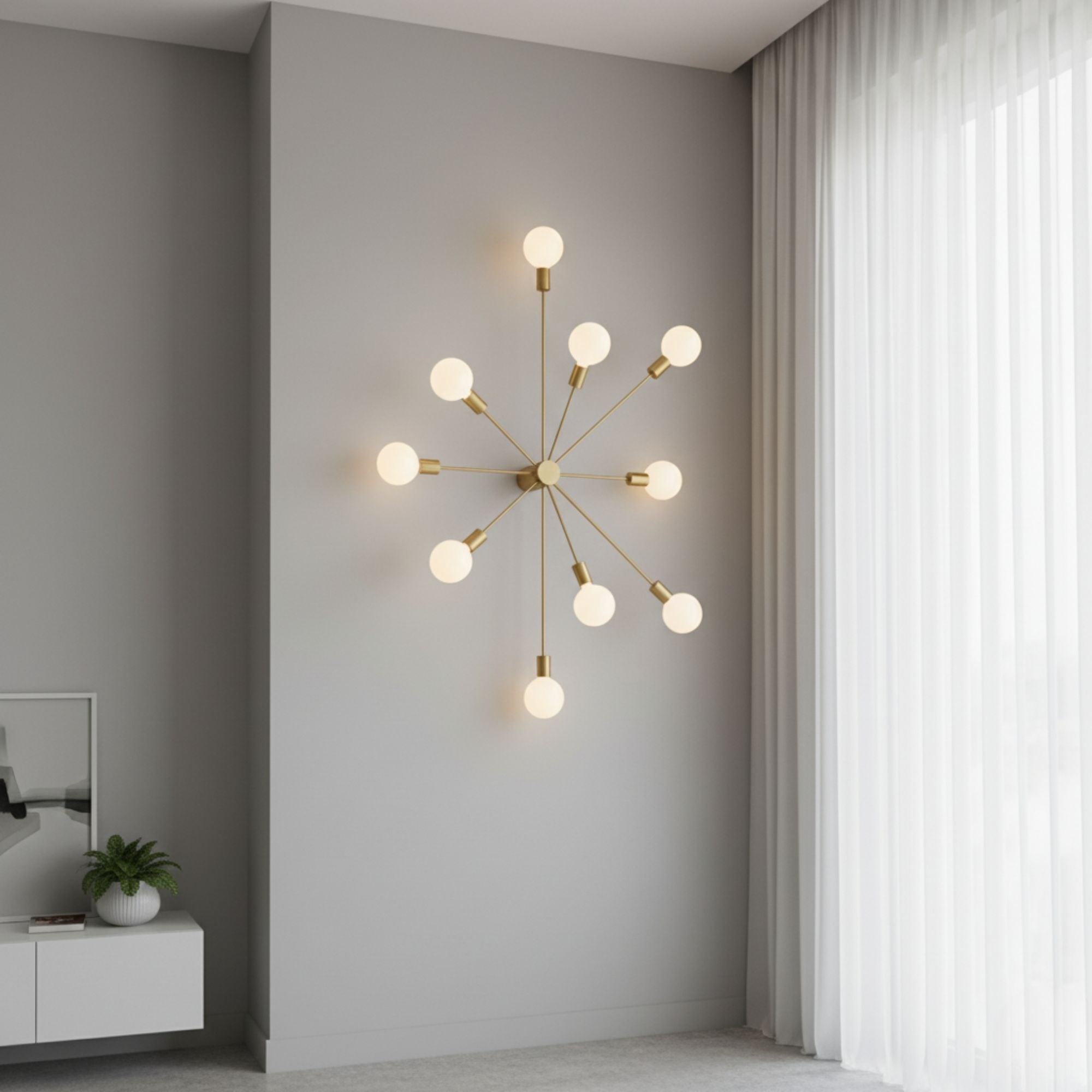 Lámpara de techo "ASTRA" - 10 luces - E27