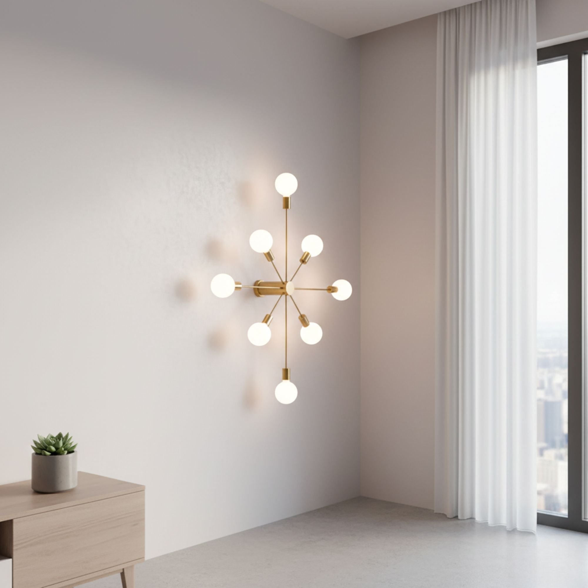 Lámpara de techo "ASTRA" - 8 luces - E27