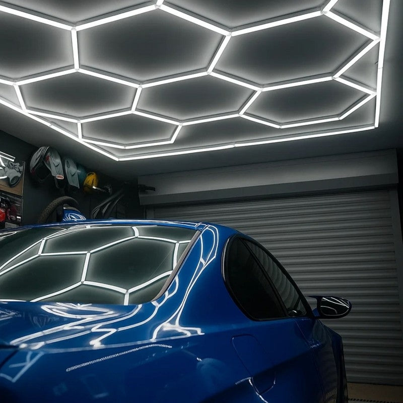 Luminaria Lineal de 120 cm – Diseño Hexagonal Moderno y Minimalista