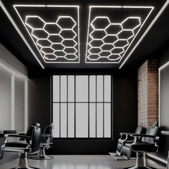 Luminaria Lineal de 120 cm – Diseño Hexagonal Moderno y Minimalista