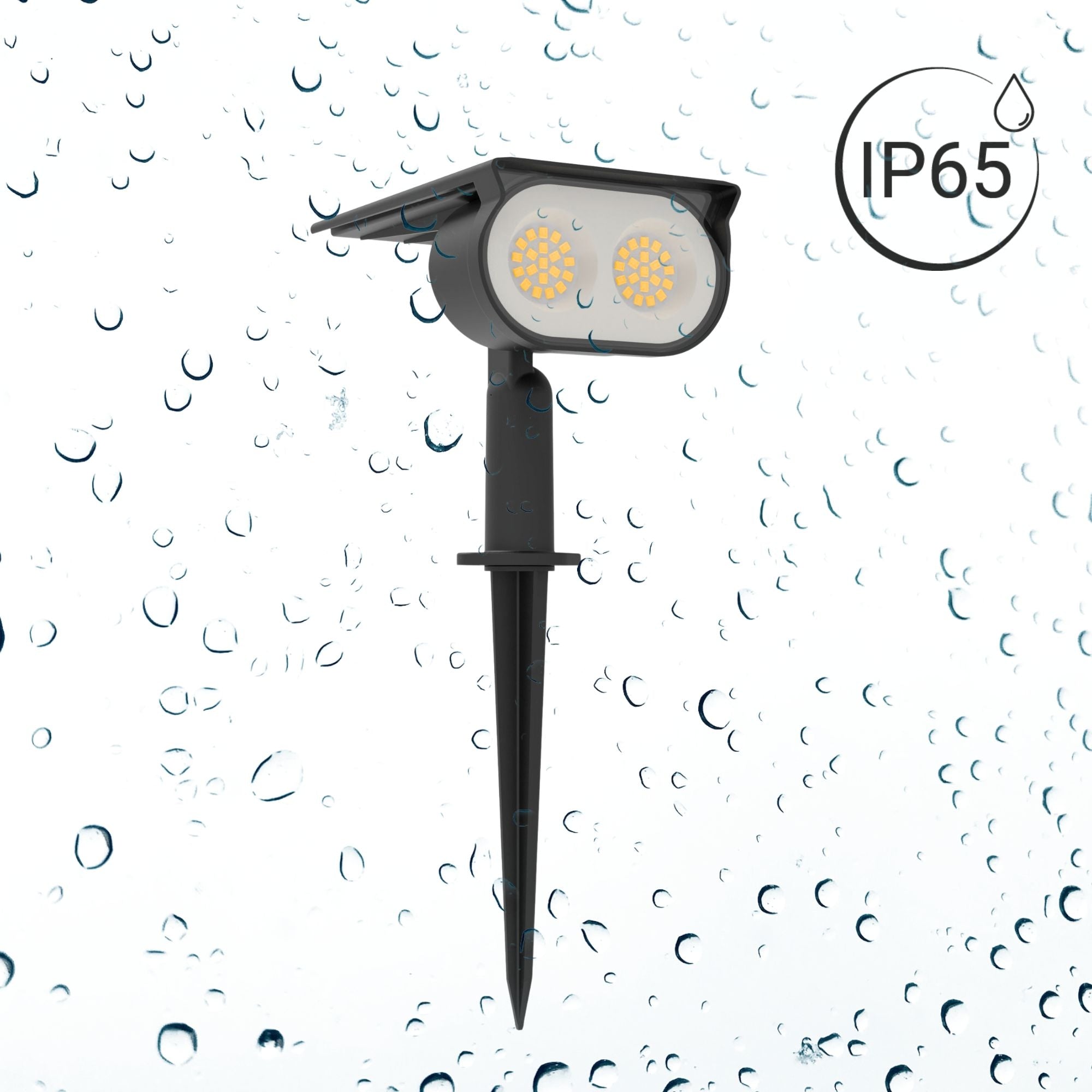 Foco solar exterior LED con pincho - 1.8W - IP65