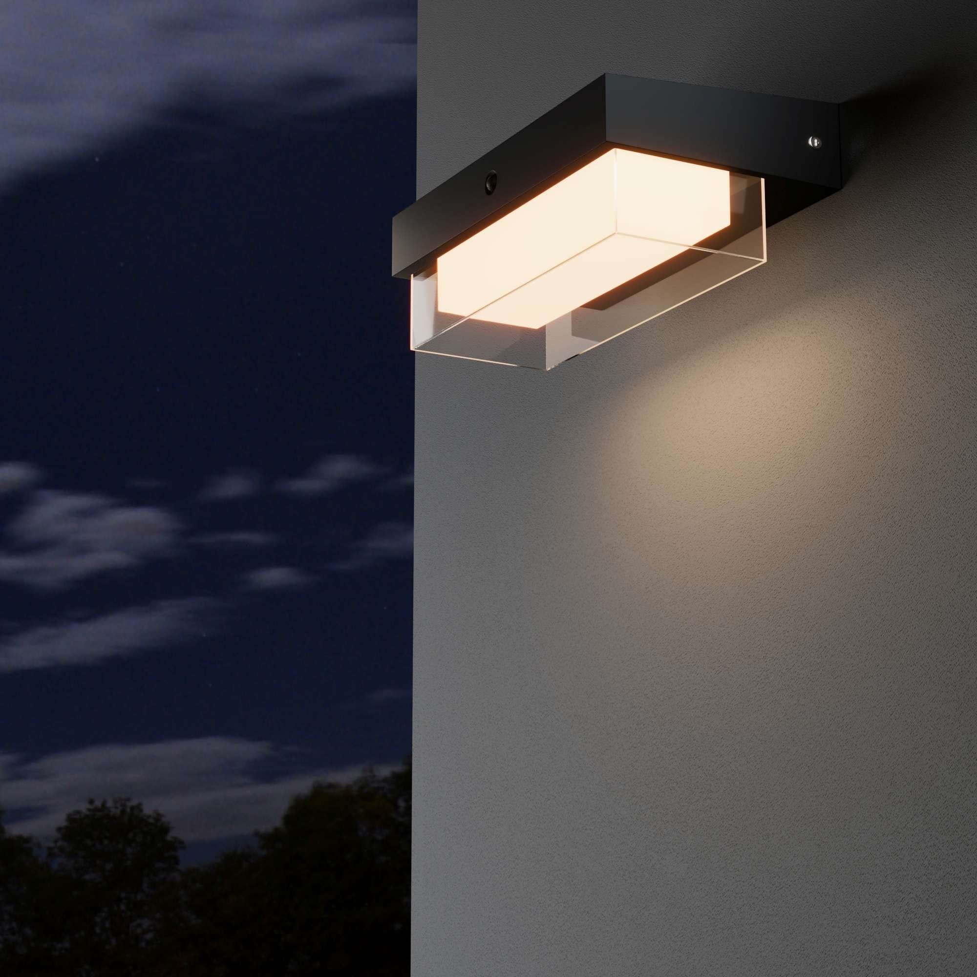 Lámpara LED solar con sensor de microondas - 3000K - IP65 - 900lm