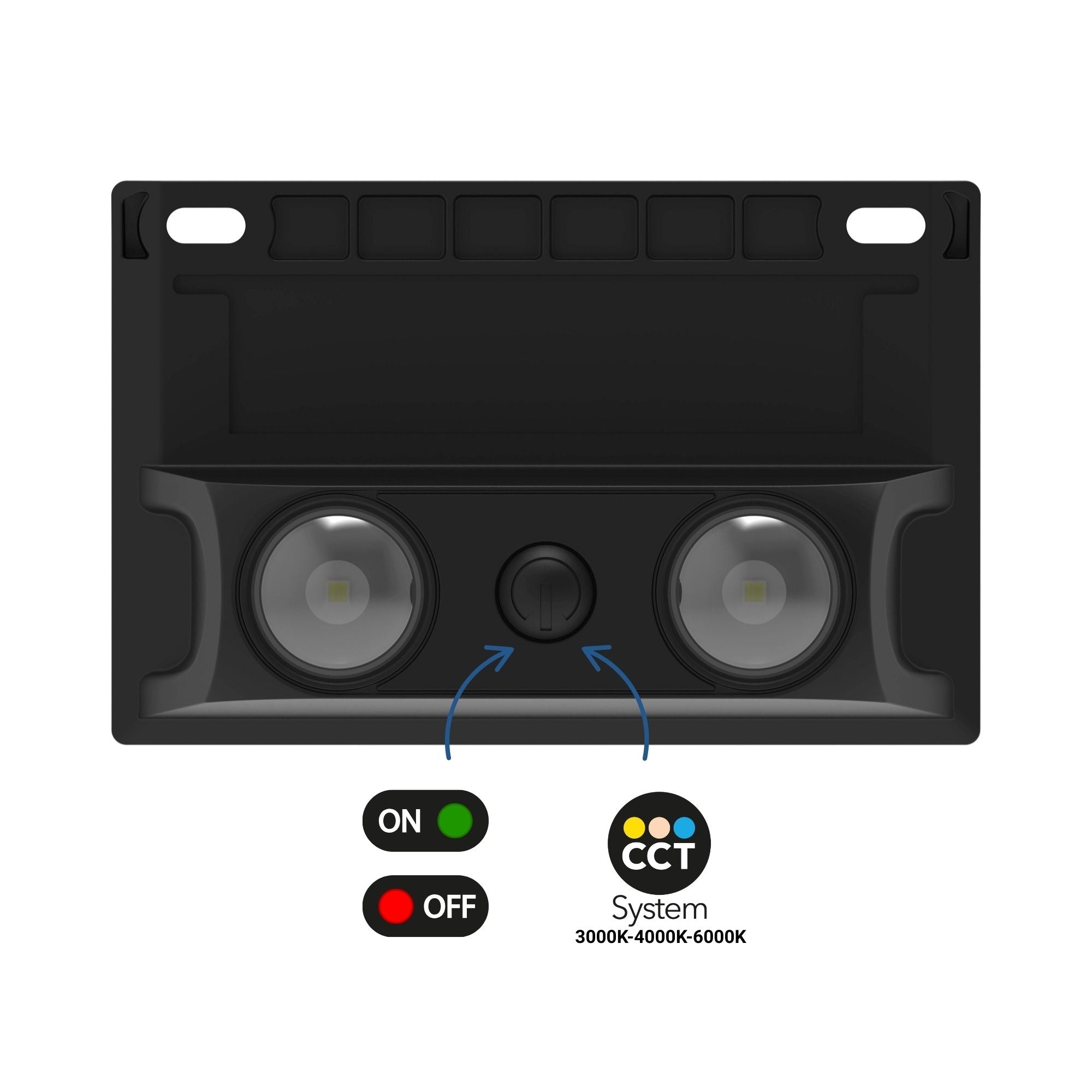 Lámpara LED solar de exterior - CCT - 2 LED - 60lm