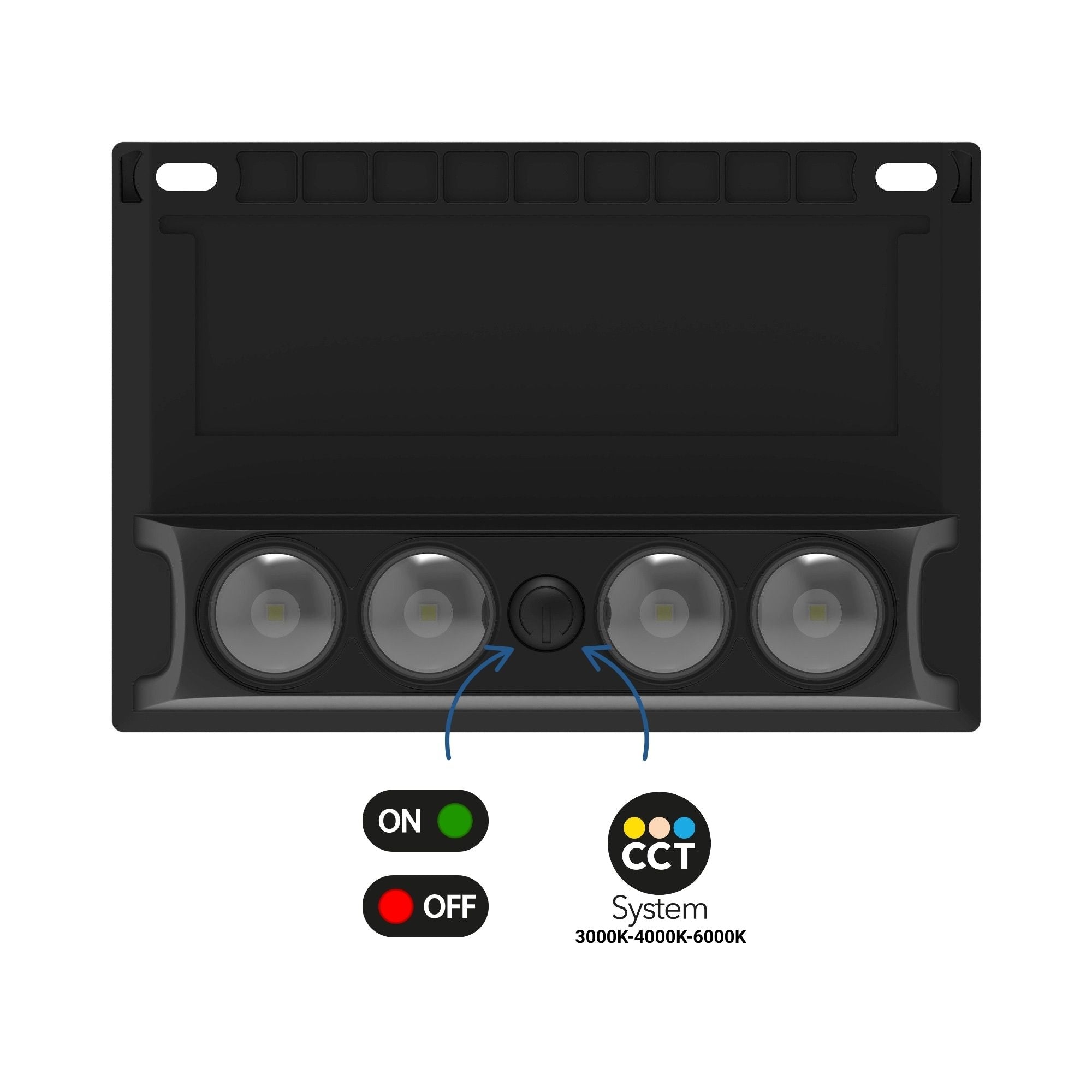 Lámpara LED solar de exterior - CCT - 4 LED - 120lm