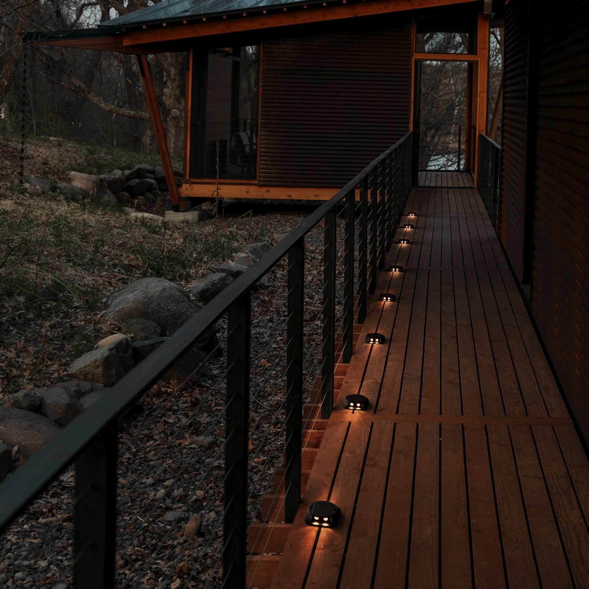 Luz LED solar de exterior - 3000K - 4 LED - 15 lm - IP65